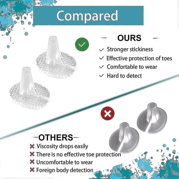 Tåskydd för Flip Flops, Tåseparerare, Tåspridare för Flip Flops, Tåskydd Silikon, Skydd Mot Smärta Och Blåsor