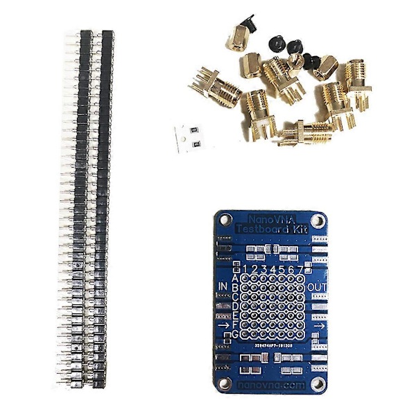 NanoVNA Testboard Kit Web Test Board Vector Analyzer VNA RF Demo Sæt Reservedele