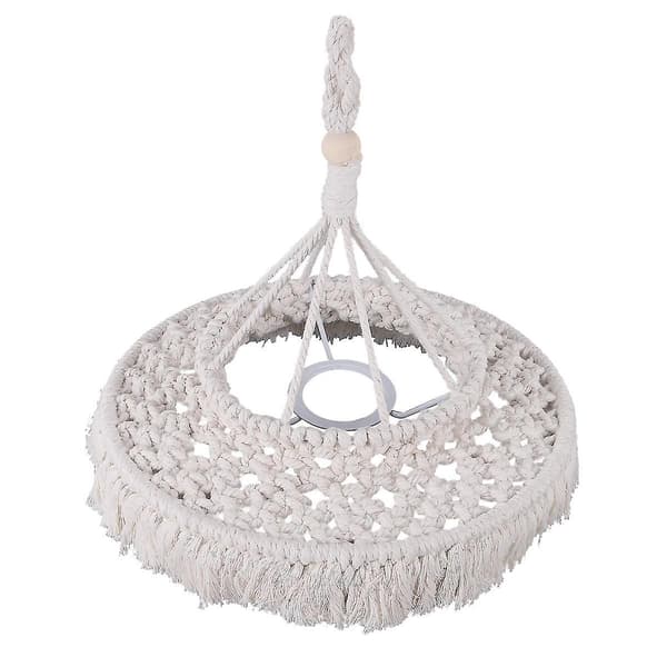 Makramé Lampskärm Boho Hängande Taklampa Modern Kontor Sovrum Vardagsrum Barnrum Bohem