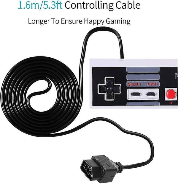 Klassiske Nes Controllere Til Nes 8 Bit Entertainment System Konsol Kontrol Pad (2 stk)