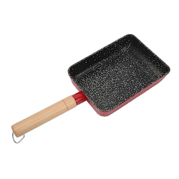 Japansk Omeletpande Hjem Mini Nonstick Pande Multifunktionel Pande Induktionskomfur Gas Universal Rød