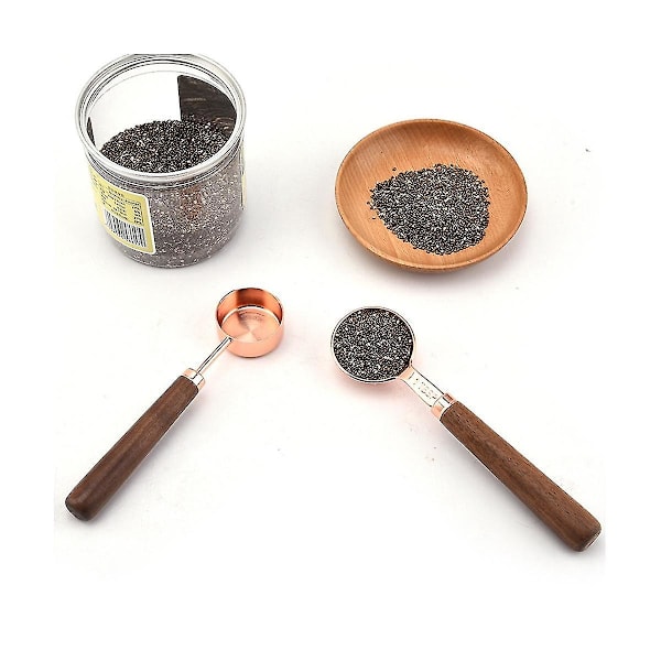 Kaffe-måtsked, 15ml tesked, rostfritt stål måtsked, kaffemåtsked, för