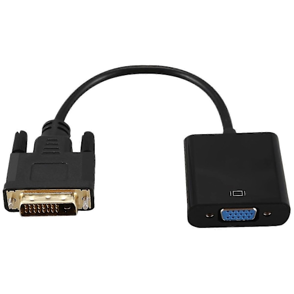 DVI - VGA -sovitinkaapeli 1080p DVI-D - VGA -kaapeli 24+1 25-nastainen DVI - 15-nastainen VGA Fe Video C-YuJia