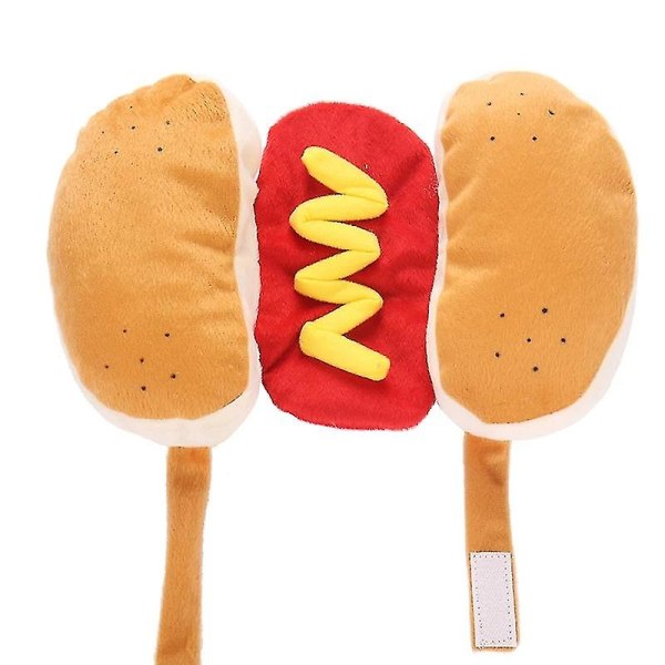 Roliga hund Halloween kostymer, Pet Dress Up kostym Hot Dog Design för Hund Katt Halloween Party Cosplay Present