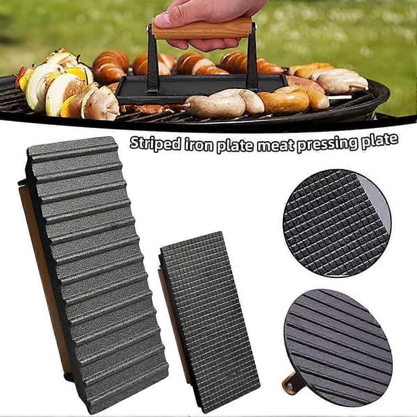 Hushållsgrillpress Hållbart BBQ Pressverktyg Köksverktyg Globe
