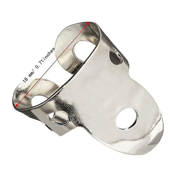4 st Metall Tumme Finger Gitarrplektrum Rostfritt Stål Gitarrplektrum För Akustisk Gitarr Banjo Ukulele