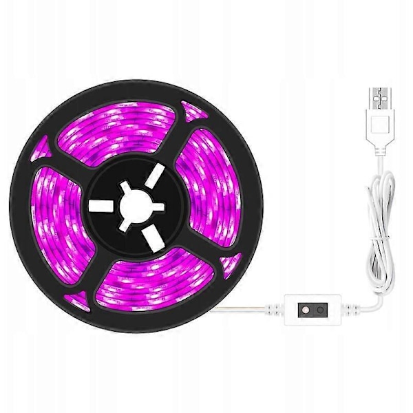 Växtlampa, Smart Vattentät Växtljusremsa 2m LED-system Växtlampa, Smart Handvikbar Växtljusremsa 2m