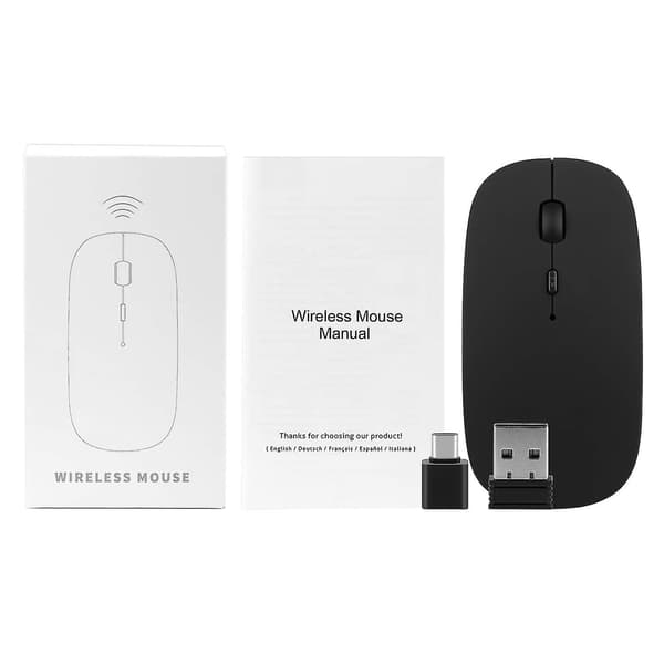 Uppladdningsbar Trådlös Bluetooth Mus Mini Tyst Mus