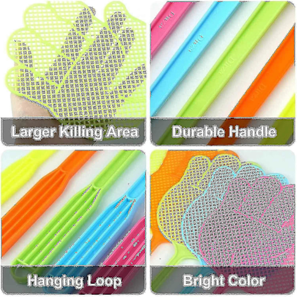 Flugsmälla - Roliga handformade flugsmällor - hållbara - Färgglada, 6-pack