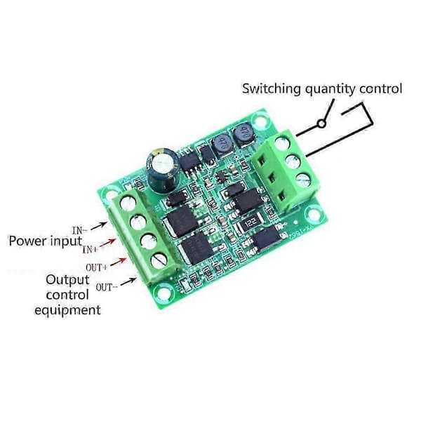DC 4V-60V Högeffekts 400W MOS-rör Mosfet Trigger Drivmodul Hög / Låg Nivå