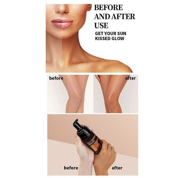 Body Quick Tanning Spray Tan Bronzer Solfri Påføring Strandlotion Solfri