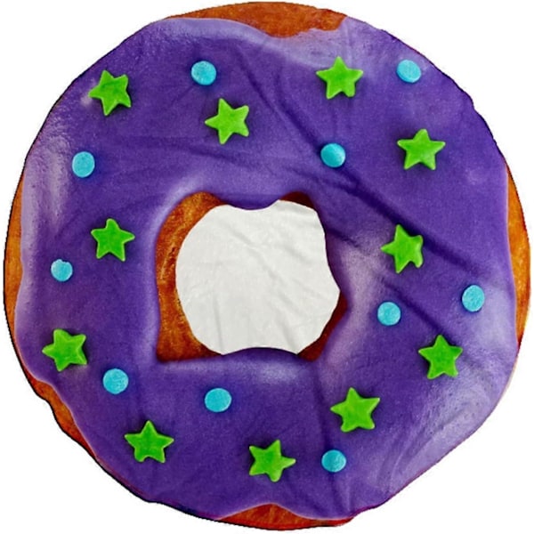Flannel Fleece Tæppe 3D Madindpakning Tæppe Rundt Indpakning Tæppe Kastetæppe, Sjovt Realistisk Mad Rundt Tæppe, 47\" Tommer Donut 4