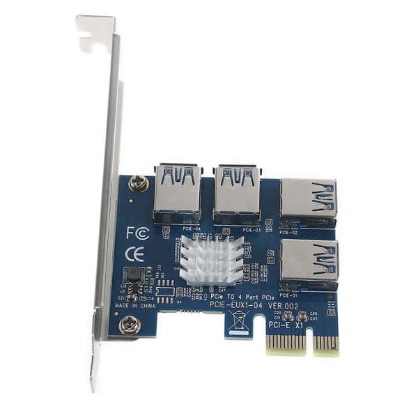 PCI-E 1x - 4x -sovitinkortin laajennuskortti PCI-E 1 - 4 USB 3.0 -sovitinkortti