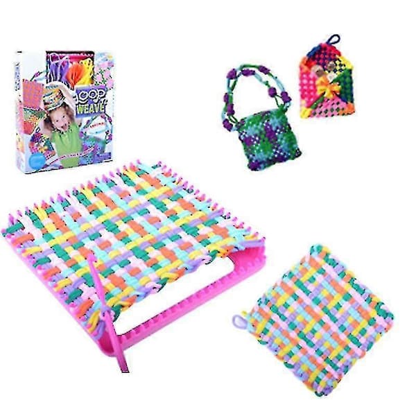 Puzzle DIY Reb Loop Strikkeapparat Elastisk Reb Strikkelegetøj