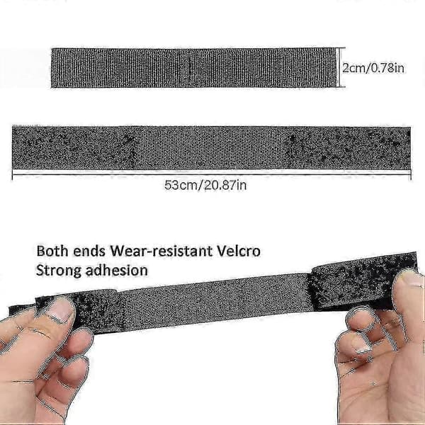 10 stk justerbare tilbehørsstropper for hoverboard, nylon setefestestropper for hoverboard, borrelåskabel for hoverboard