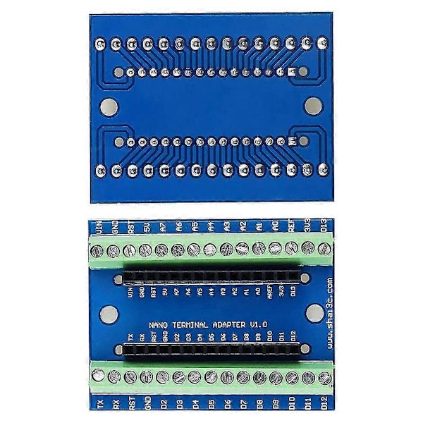 Nano I/O Shield Expansionskort Kompatibelt med för + Nano 3.0 med CH340 Chip för Kit DIY
