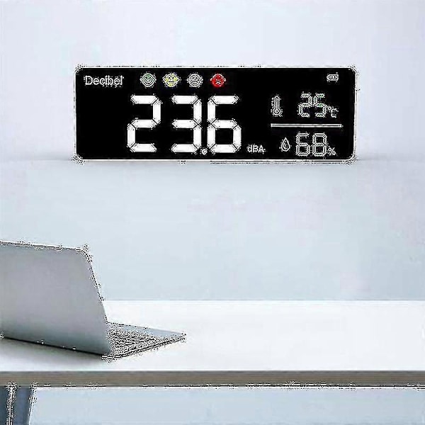 Dm1306d Digital Decibel Sound Meter Smart Wall Mounted Noise Detector(,)