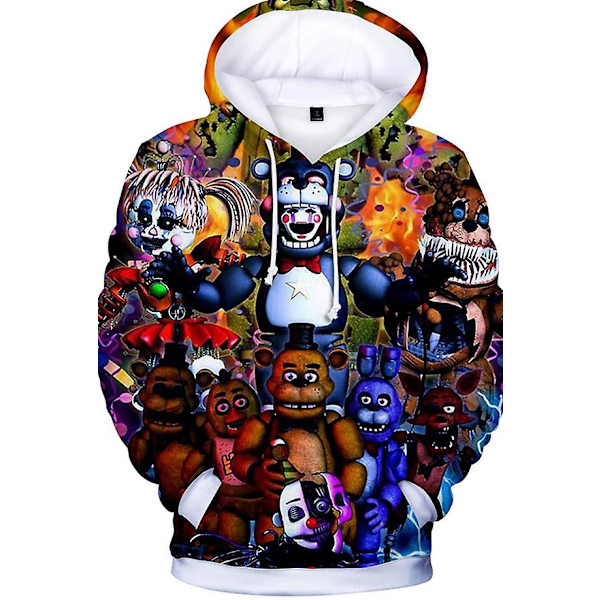 Lapset Pojat Tytöt Viisi yötä Freddyn casual hupparit Fnaf hupullinen villapaita Topit Lahjat style 6 L