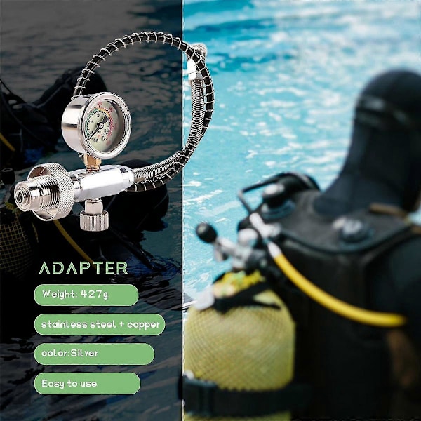 Oppgrader Fyllestasjon Ladeadapter Adapter Fra Dykketank Med Din 232/300bar Kobling For Pcp Luftpåfylling Y