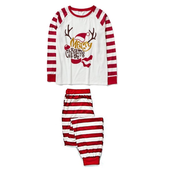 God Jul Familj Matchande Pyjamas Set Randigt print Julpyjamas Hemkläder Vuxna Kvinnor Män Barn Baby Women 2-3 Years