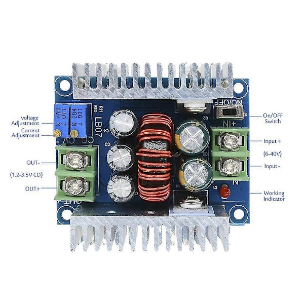 DC-DC Buck -muunnin 300W 20A Step Dowm -moduuli Säädettävä jännite 6–40 V - 1,2–36 V Virtalähde Jännitteenalennin