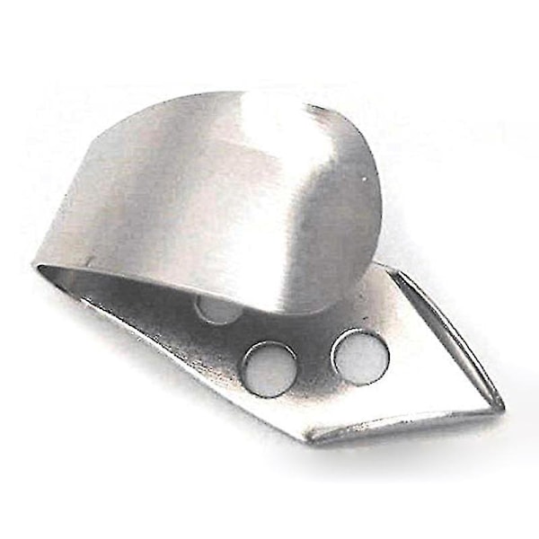 4 st Metall Tumme Finger Gitarrplektrum Rostfritt Stål Gitarrplektrum För Akustisk Gitarr Banjo Ukulele