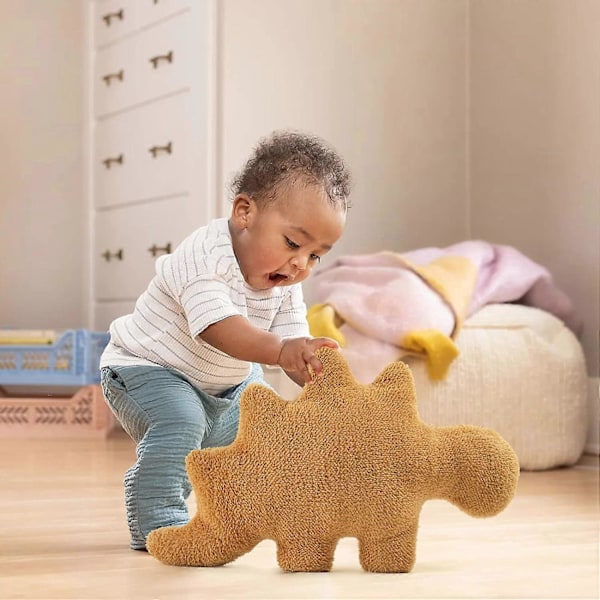 Dino Nugget Pute - Kyllingnugget Pute Plysj Gir Barn Komfortable Klemmer (Kan Ikke Stå Stille), Kreativ Romdekor Gave til Gutter og Jenter