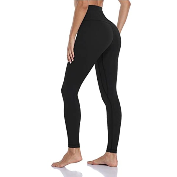 Tflycq Womens Stretch Yoga Leggings Fitness Löpgym Sport Full Längd Active Pants Black M