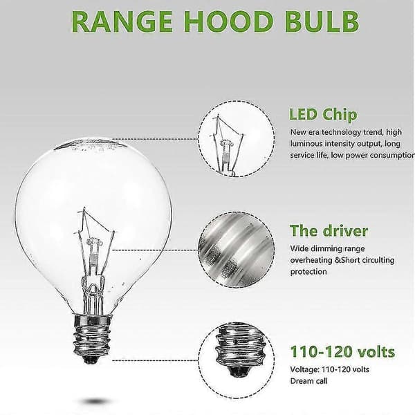 5 STK E12 Duftvoks Diffuser Lampe 25W Dæmpbar Globe Klar Pære [JKW]