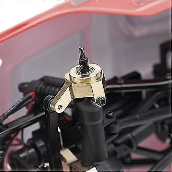 Styrekuleleddsett i messing for Axial Scx24 90081 Rc Bil Deler Messing Diff Deksel Motvekt Deksel Med Beskyttelse Differensialdeksel (Farge: Diff Deksel