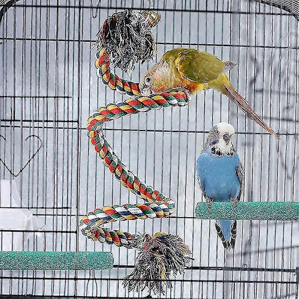 Fågelpinne Ställning Fågelrep Pinne Fåggleksaker 1 st För Parakiter Cockatiels, Conures, Macaws, Lovebirds