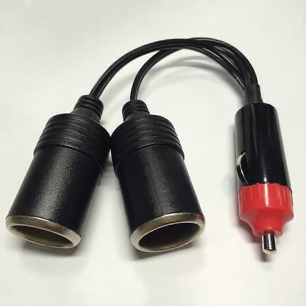 1 til 2 DC 12V Bil Cigarettænder Strømoplader Port Splitter 2 Vejs Adapter