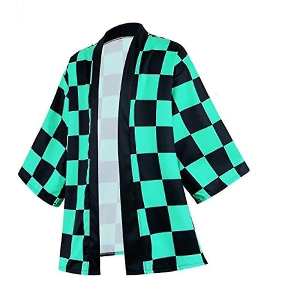 Bästa Discountanime Cosplay Costume Demon Slayer Kimetsu No Yaiba Haori Kimono Agatsuma Zenitsu Kochou Shinobu Summer Coat Shirt Anime Clothes A 140