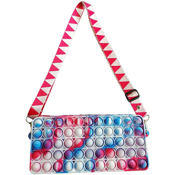 Popväska för flickor och kvinnor, Pop Bag Sensorisk Pop Fidget Leksak Crossbody Handväskor, Crossbody Liten Väska Sensoriska Leksaker