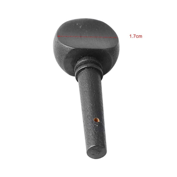 4 stk. fiolinstemmeskruer, portable, fint utseende, tre, fiolinstemmeskrue erstatning, svart M00588