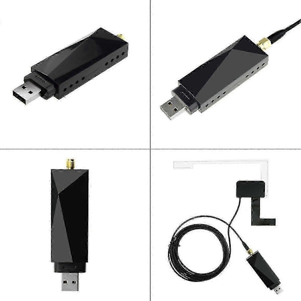 DAB+ -antenni USB-sovittimella Android-autoradio GPS-stereovastaanottimelle, yhteensopiva