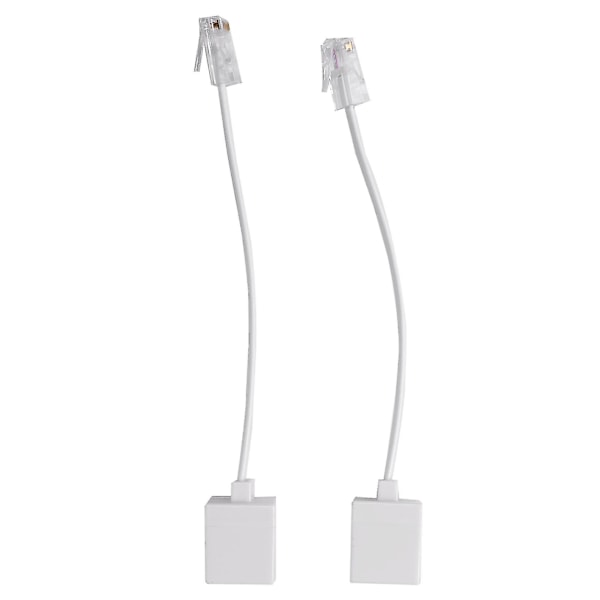 2-osainen 8p4c / Rj45 Uros Rj11 6p4c Naaras M / F -sovitin Puhelin Ethernet