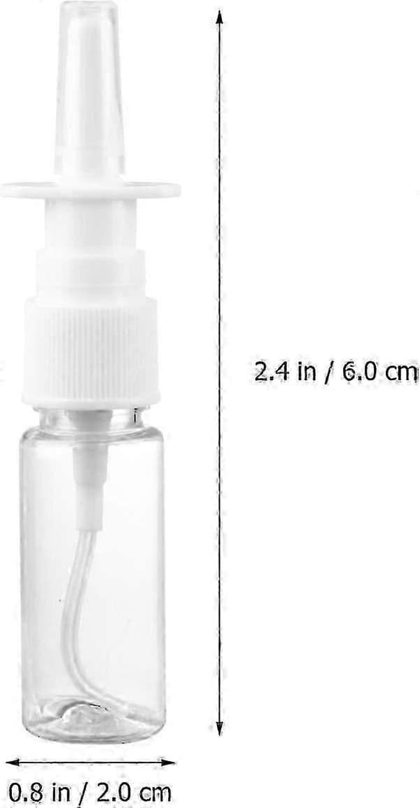 5 ml nesesprayflaske nesepumpesprøyte påfyllbar reisestørrelse (5 ml, 20 stk) 15ML