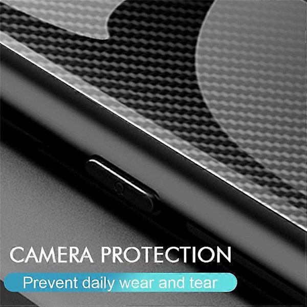 Kompatibel med Samsung Galaxy A55 5G Deksel Karbonfibertekstur Herdet Glass Telefon Bakside Pink