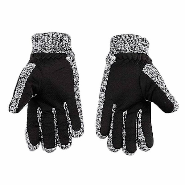 Vinter varma handskar för män Äkta mocka Grisläder Handskar Vantar Tjocka Cykel Motorcykel Handskar Män Stickade Guantes Brown a