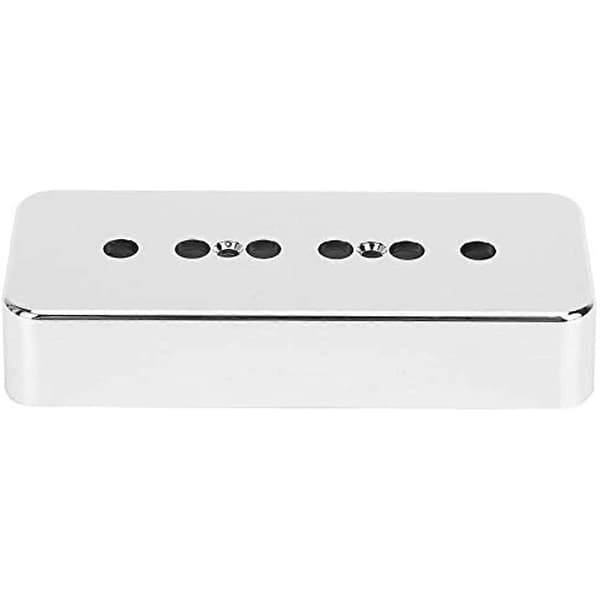 2 st gitarrpickup-skydd P90 Soapbar Pickup-skydd Silver Kromplätering ABS musikinstrumenttillbehör för elgitarr
