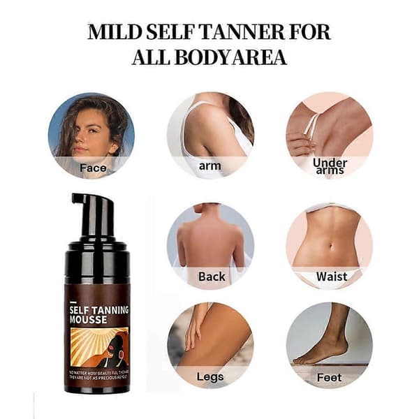 Body Quick Tanning Spray Tan Bronzer Solfri Påføring Strandlotion Solfri
