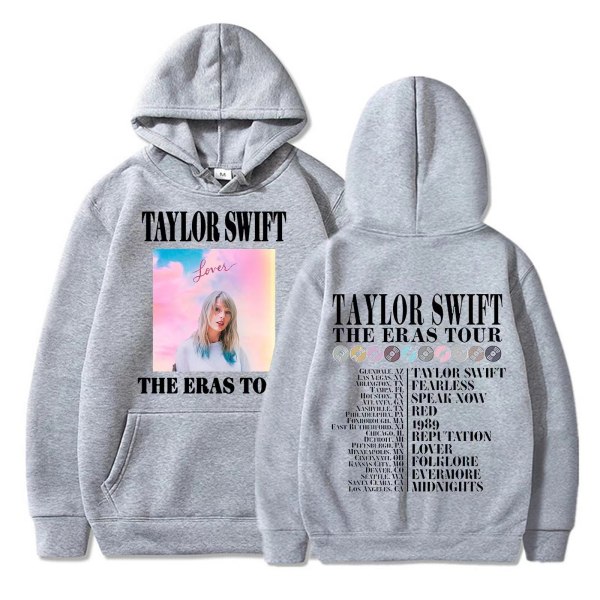 Taylor Swift Fans Hoodie Huvtröjor för män och kvinnor gray XL