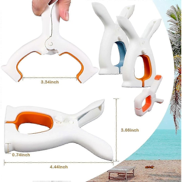 Strandhandduksklämmor (9-pack, för att säkra handdukar och filtar)