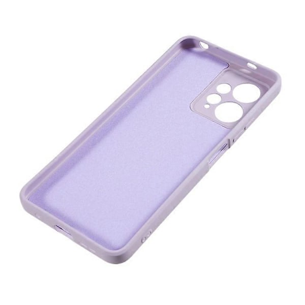 Kompatibel med Xiaomi Redmi Note 12 4G Gummibelagt TPU Telefon Cover Fiberforing Anti-drop Telefonbeskyttelse Purple