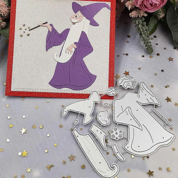 Präglingspapper Julgran Stansar Kolstål för DIY Scrapbooking Dekor