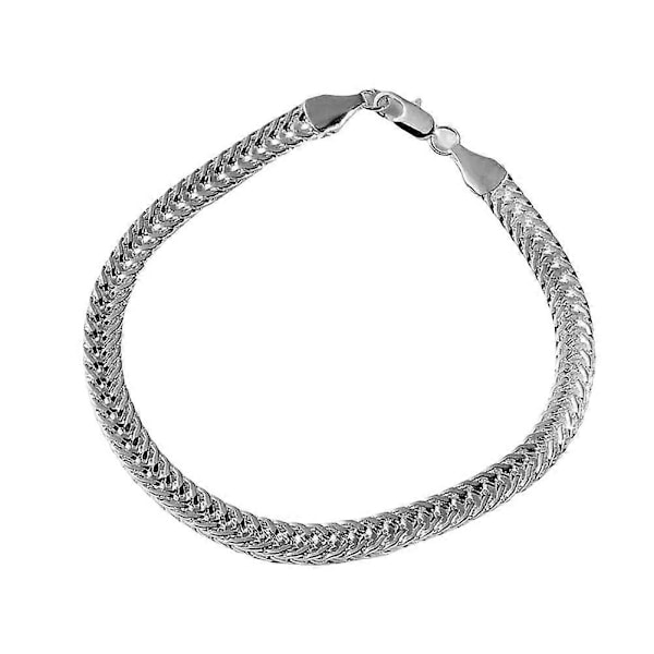 Silverfärgat Kubansk Pansarlänk Armband i Rostfritt Stål Unisex Dam Herr