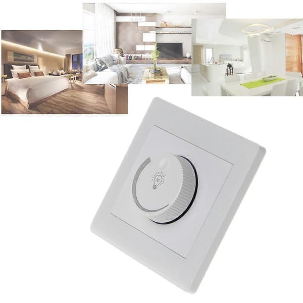 220V Lysdimmer Bryter Glødelamper Justerbar Lysstyrkekontroller