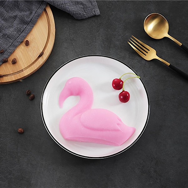Påsk 3D Svanform Silikonkaka Chokladform DIY Handgjord Bakform Q