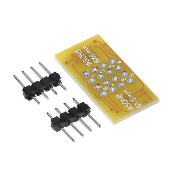 1 stk 2 WSON8 til DIP8 Programmer Adapterkort QFN8/DFN8 til DIP8 & WSON8/MLF8 til DIP8 Sokkel